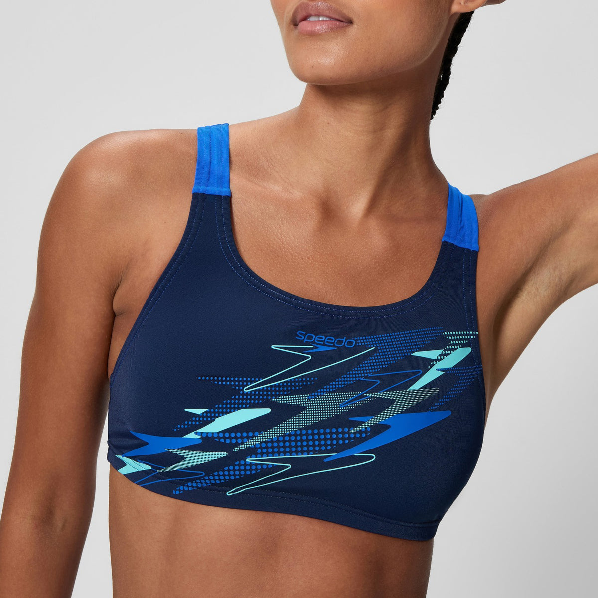 Medley Logo V-Back Bikini Set Navy/Blue | Speedo