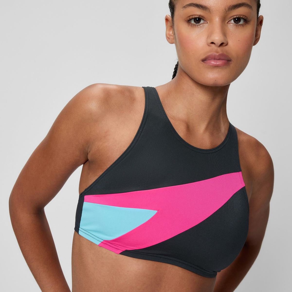 Hyperboom Butterfly Back Bikini Set Black/Pink | Speedo