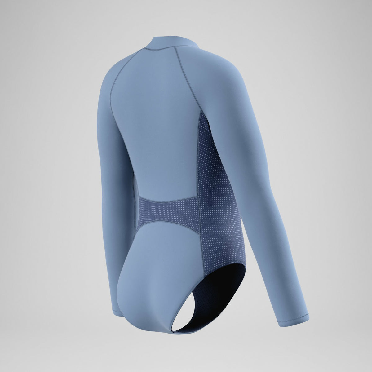 Scuba Flex Long Sleeve Zip Swimsuit Grey/Blue | Speedo