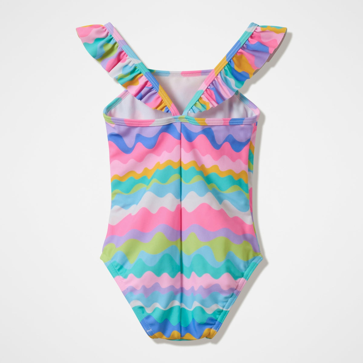 Infant Girls Ruffle Swimsuit Pink/Green | Speedo
