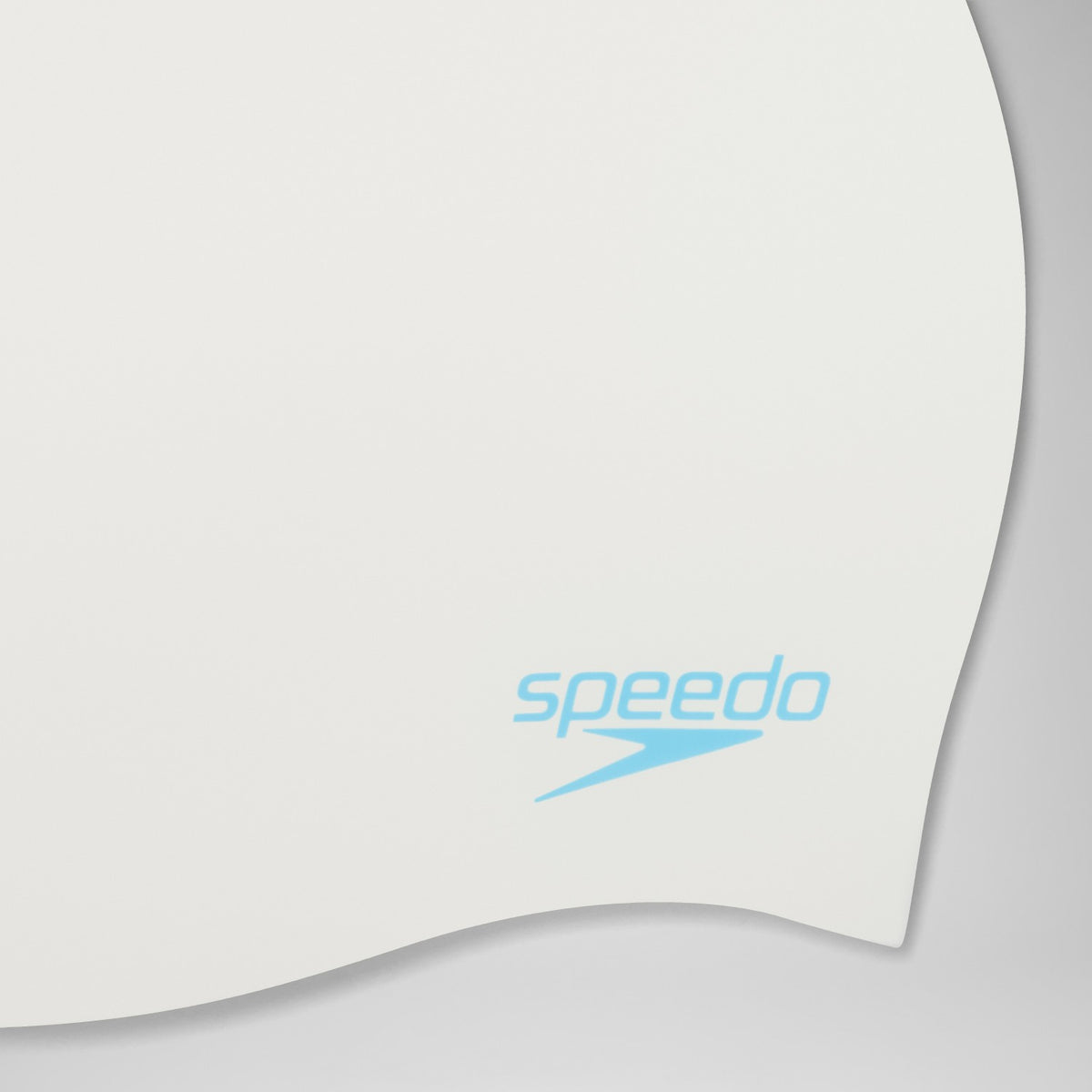 Plain Moulded Silicone Junior Cap White | Speedo