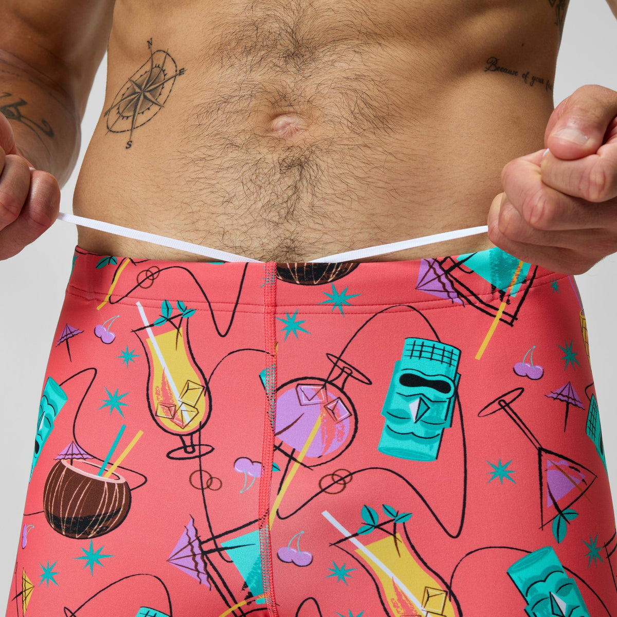 Print Beachstar Aquashorts Leg Pink | Speedo