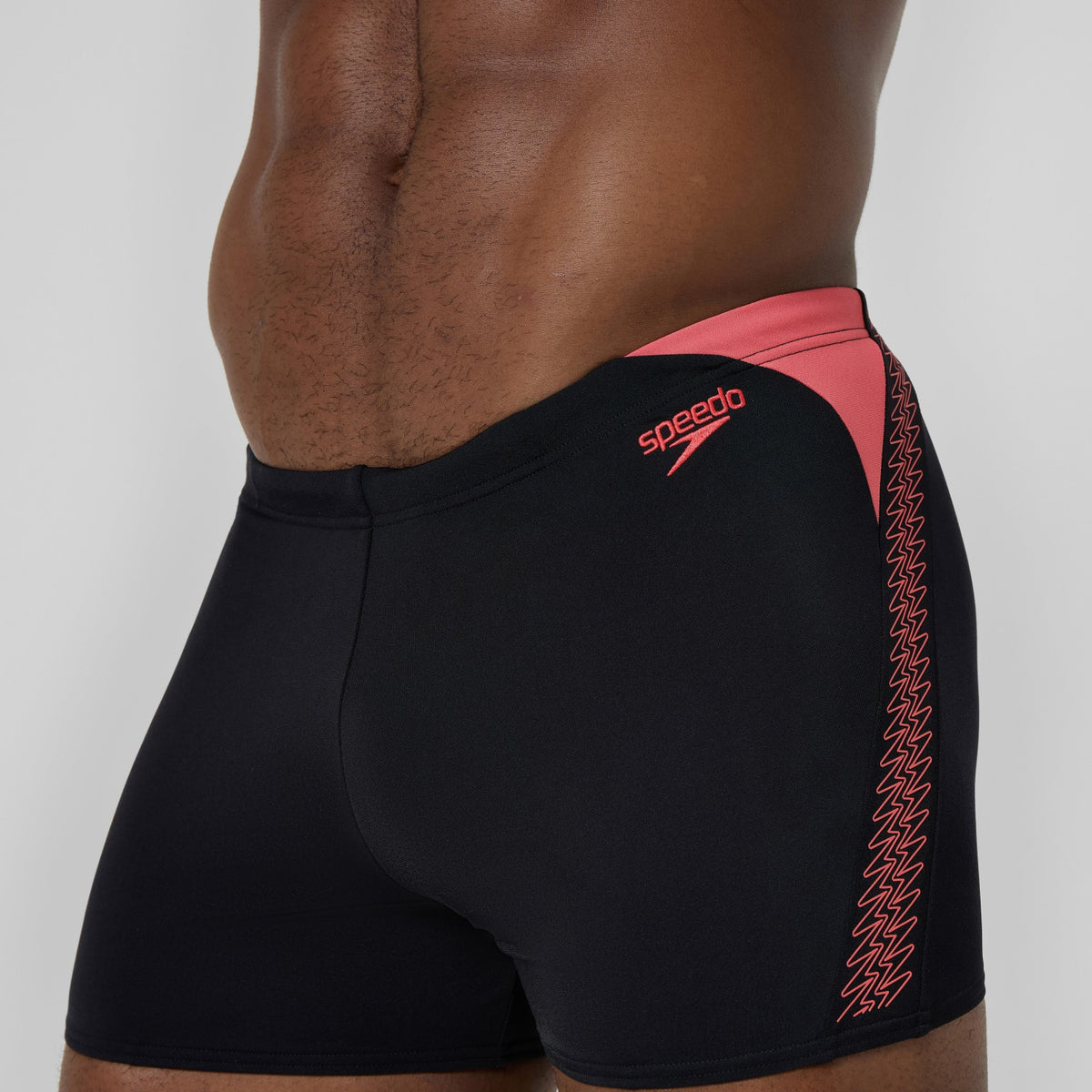 HyperBoom Splice Aquashorts Black/Coral | Speedo
