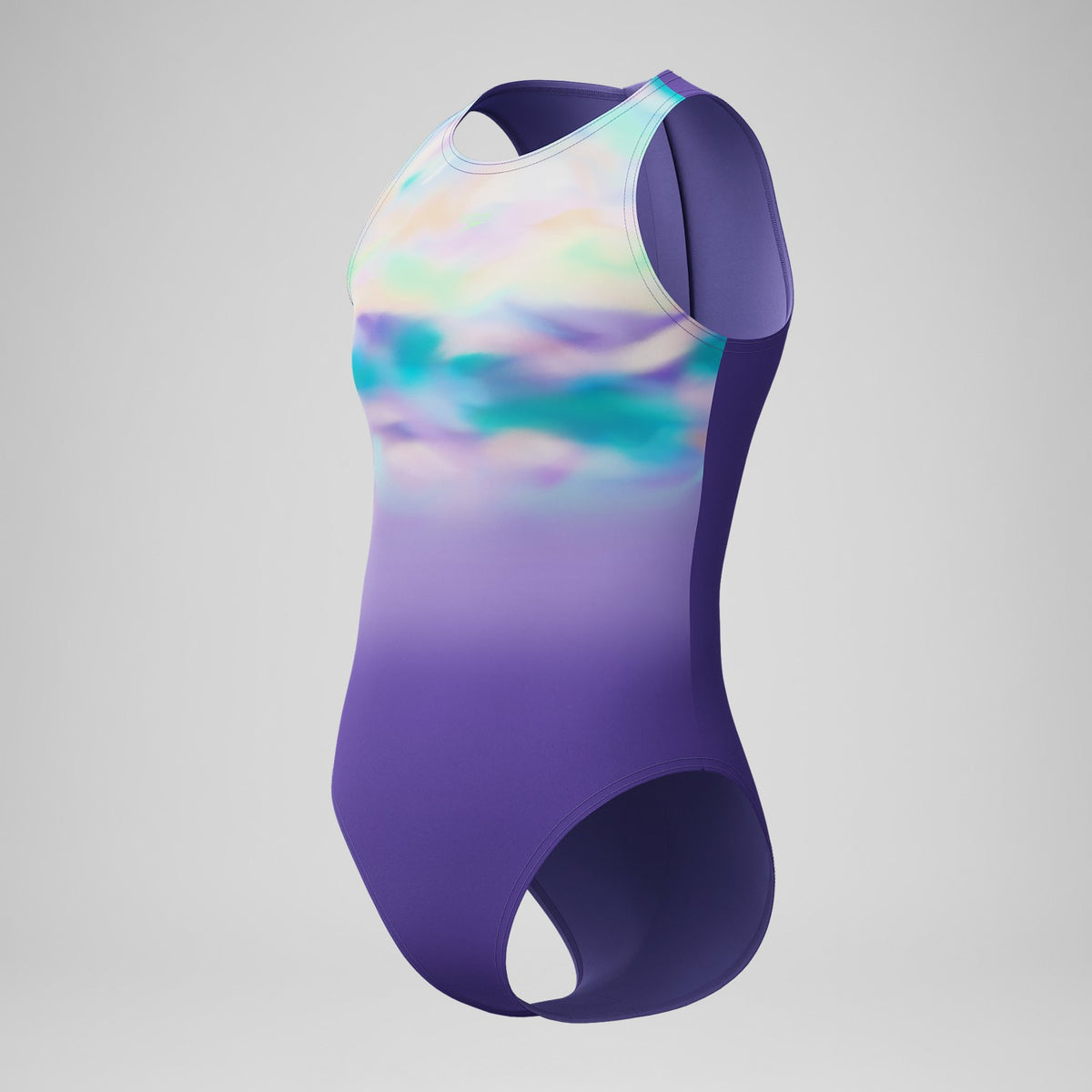 Girls Printed Hydrasuit Purple/Green | Speedo
