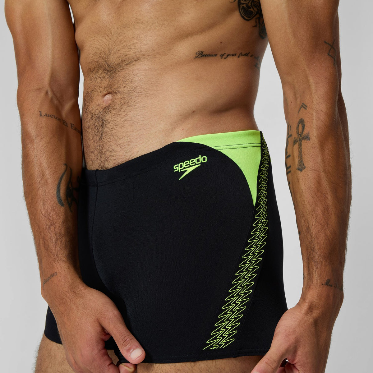 HyperBoom Splice Aquashorts Black/Yellow | Speedo