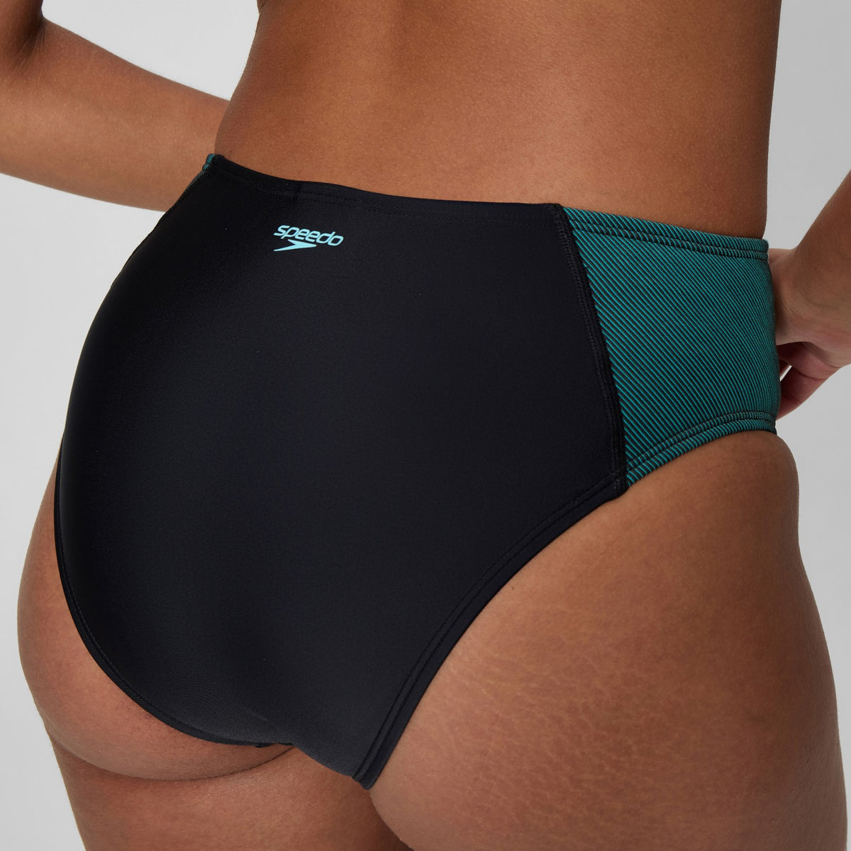 Quantum Rib Splice Bikini Set Black/Blue | Speedo
