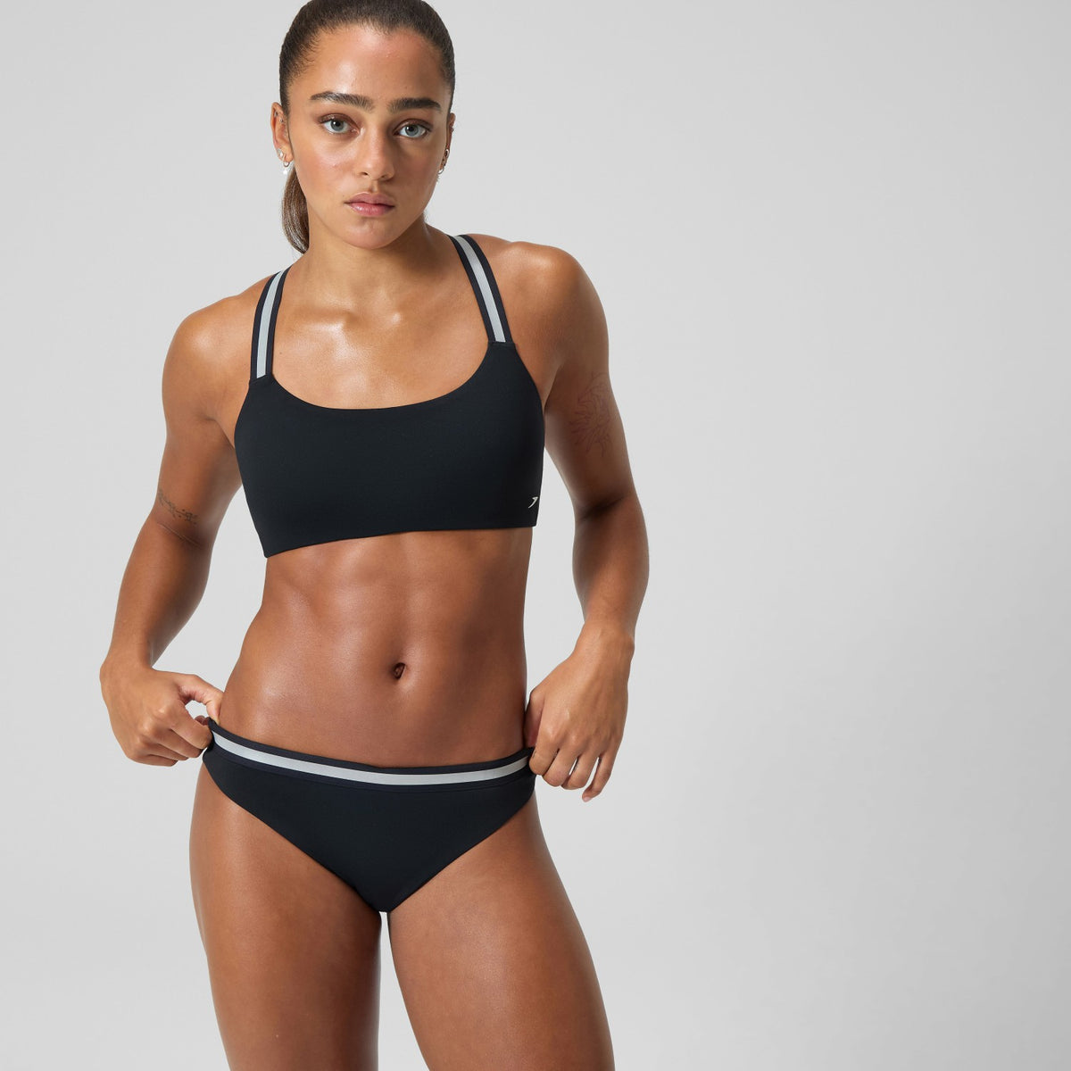 Vanquisher Collection Two Piece Set Black/Grey | Speedo