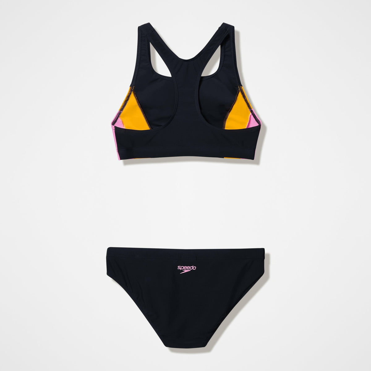 Colourblock Bikini Set Black/Peach | Speedo