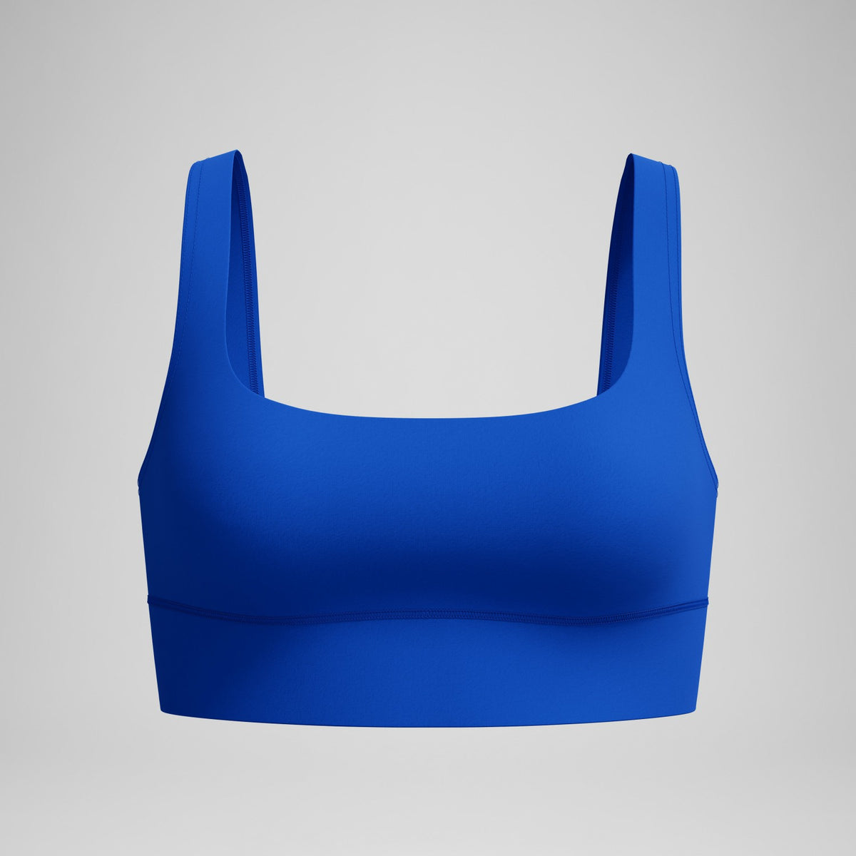 Solid Square Neck Bikini Top Blue | Speedo