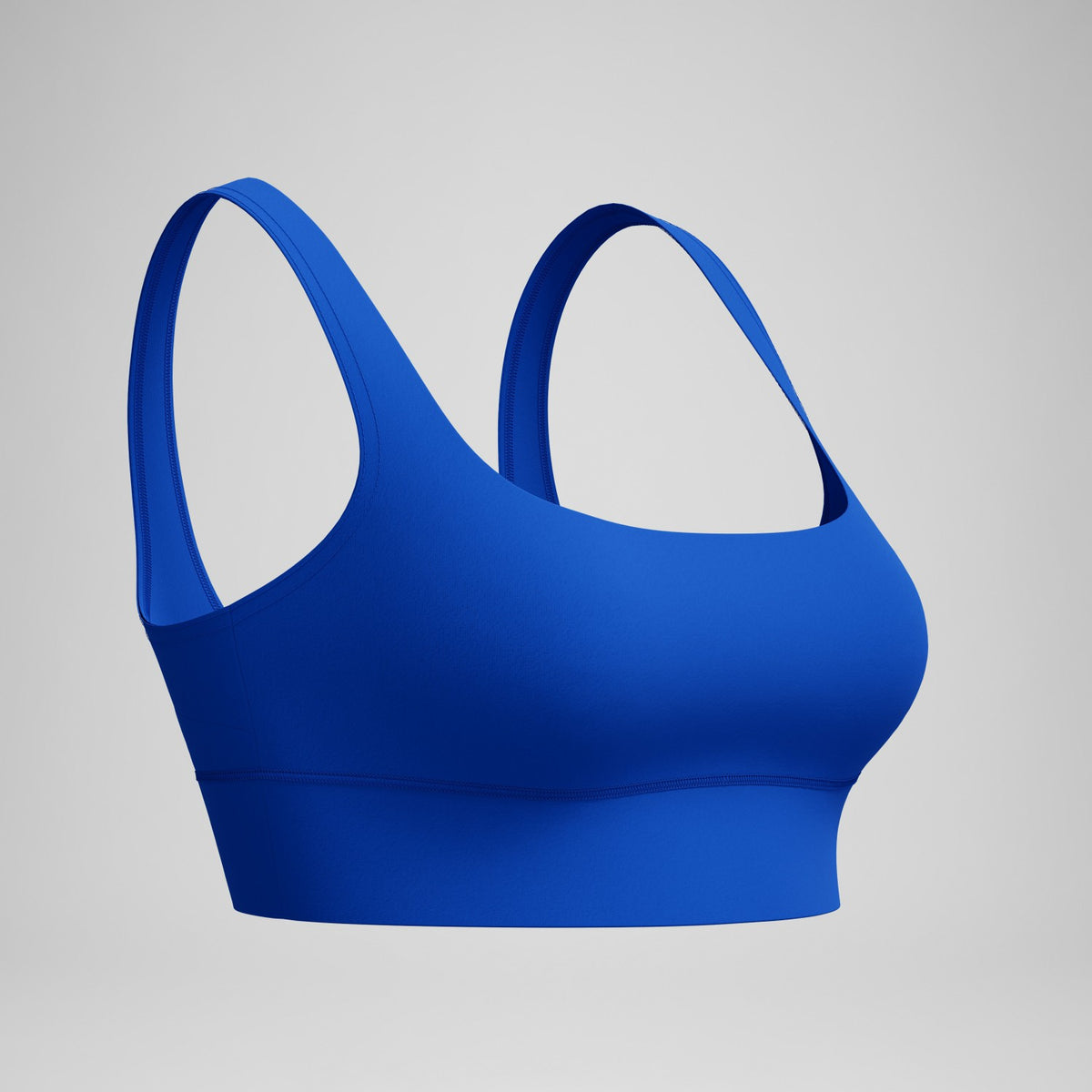 Solid Square Neck Bikini Top Blue | Speedo
