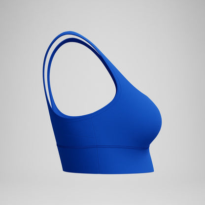 Solid Square Neck Bikini Top Blue | Speedo