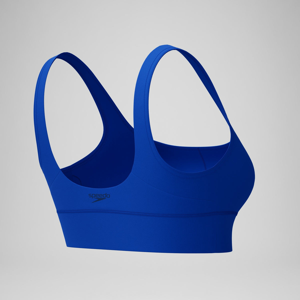 Solid Square Neck Bikini Top Blue | Speedo