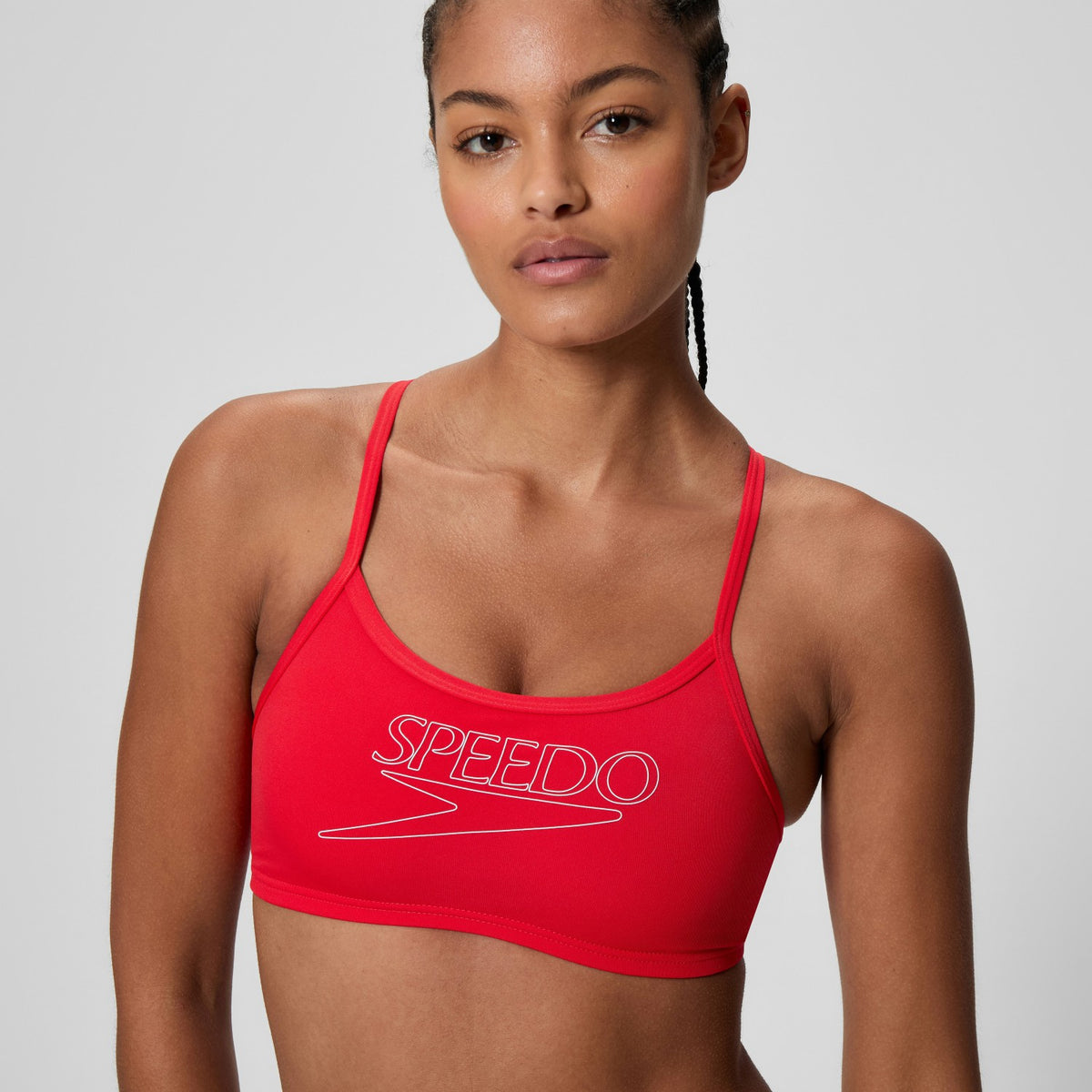 Endurance+ Logo Thinstrap Bikini Set Red | Speedo