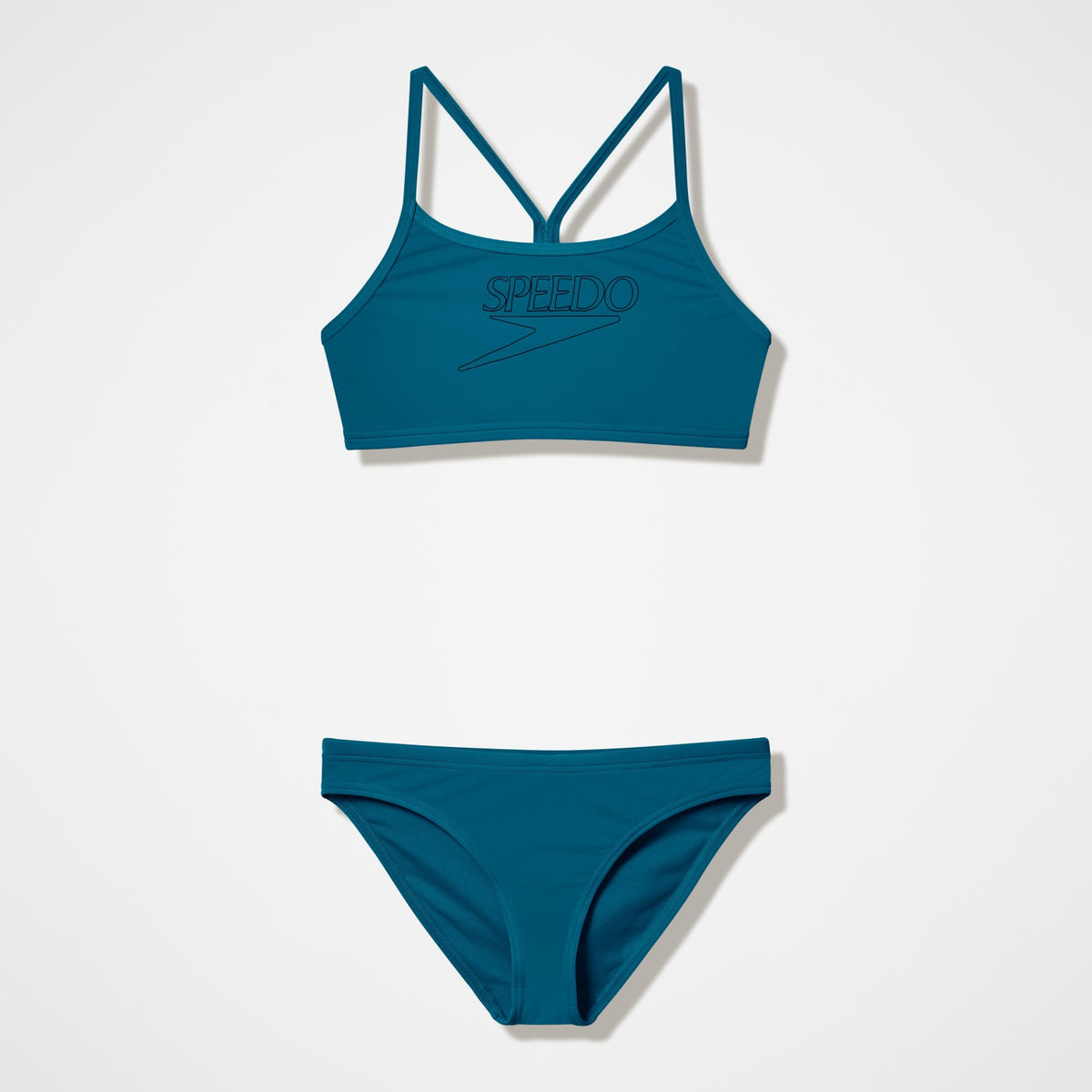 Endurance+ Logo Thinstrap Bikini Set Green | Speedo