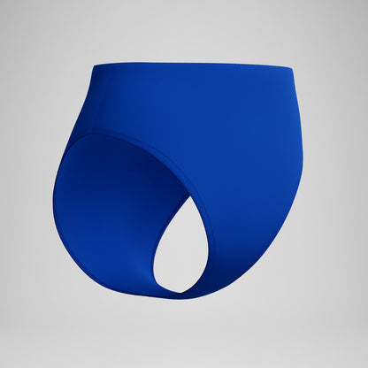 Solid Cheeky High Waist Bottoms Blue | Speedo