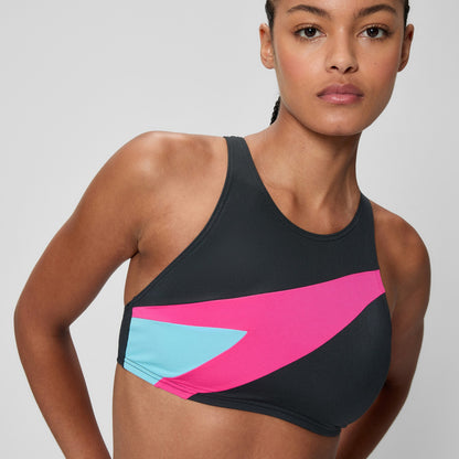 Hyperboom Butterfly Back Bikini Set Black/Pink | Speedo