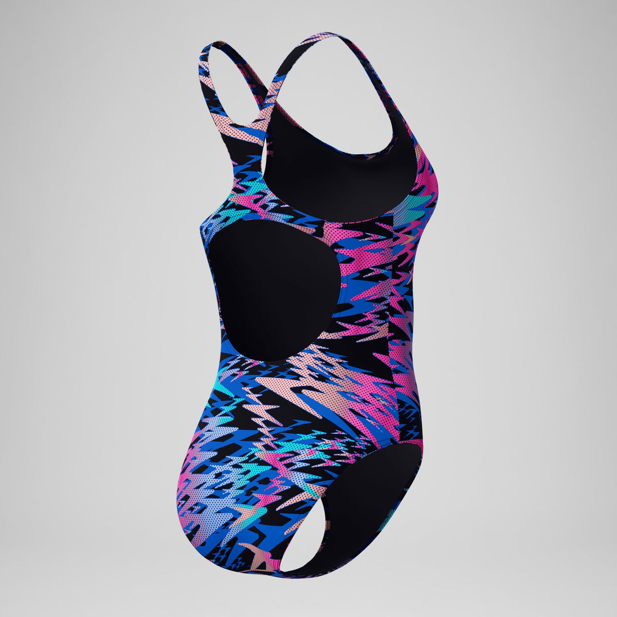 Hyperboom Printed Medalist Swimsuit Blue/Pink | Speedo