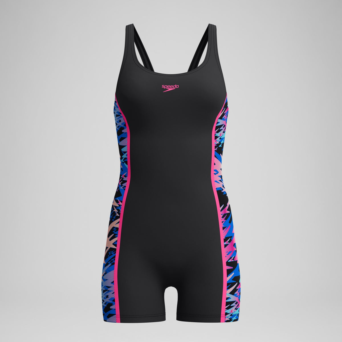 Hyperboom Splice Muscleback Legsuit Black/Pink | Speedo