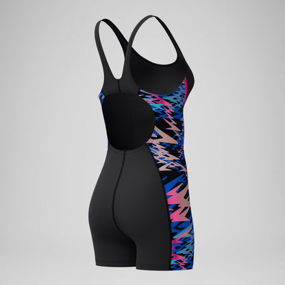 Hyperboom Splice Muscleback Legsuit Black/Pink | Speedo