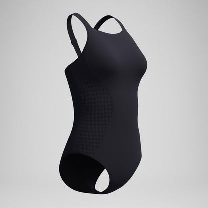 Sculpture High Neck Contour Swimsuit Black | Speedo