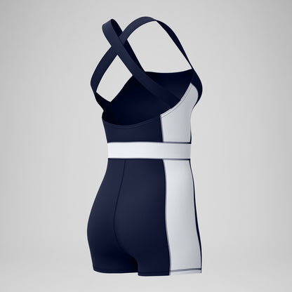 Jetstream Colourblock Legsuit Navy/White | Speedo