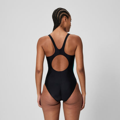 Colorblock Splice 2.0 One Piece Black/Turquoise | Speedo