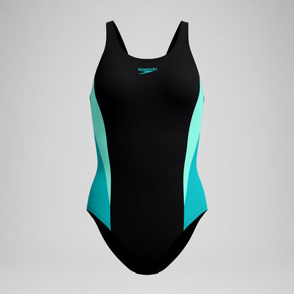 Colorblock Splice 2.0 One Piece Black/Turquoise | Speedo
