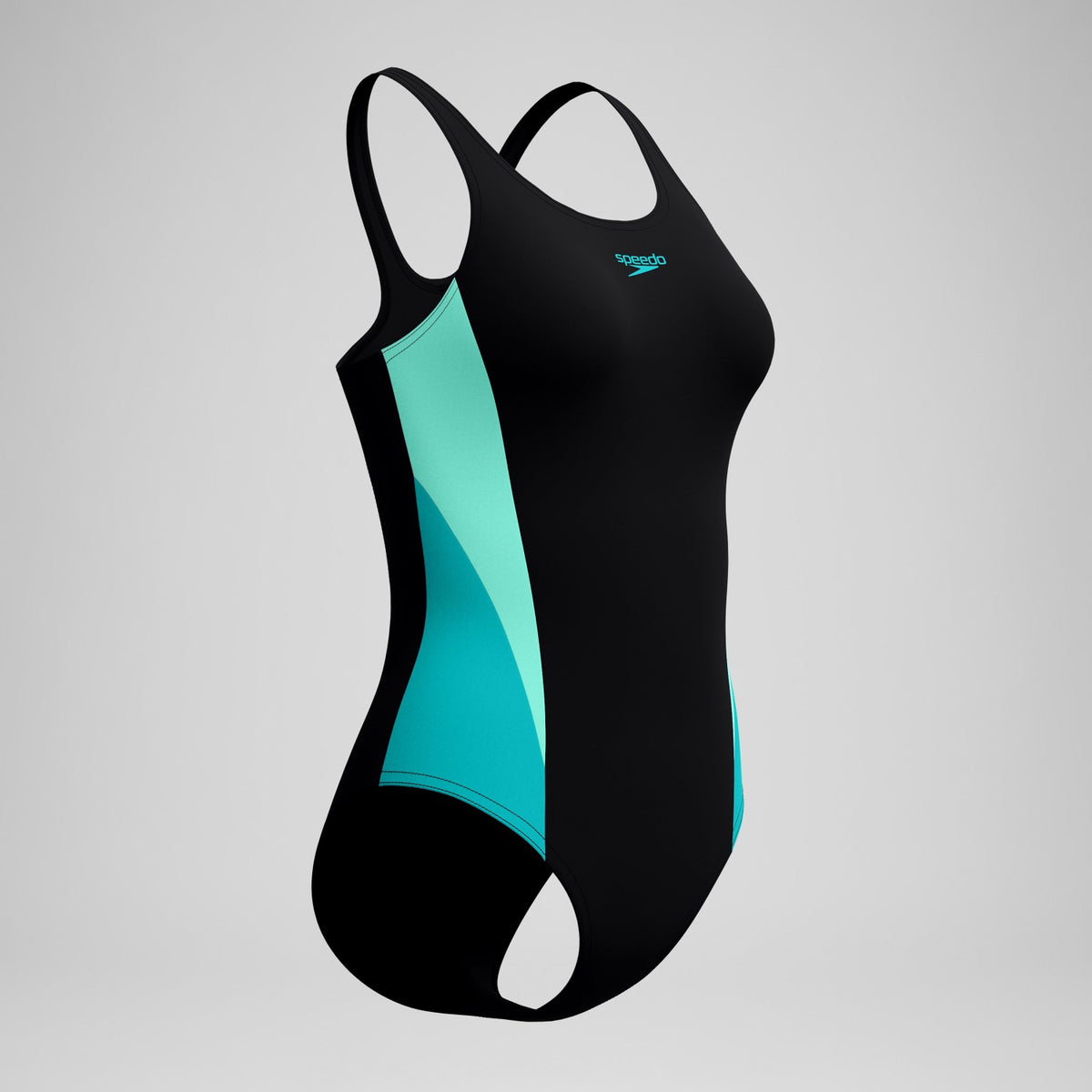 Colorblock Splice 2.0 One Piece Black/Turquoise | Speedo