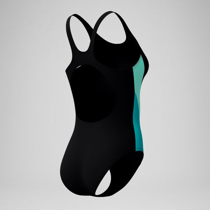 Colorblock Splice 2.0 One Piece Black/Turquoise | Speedo