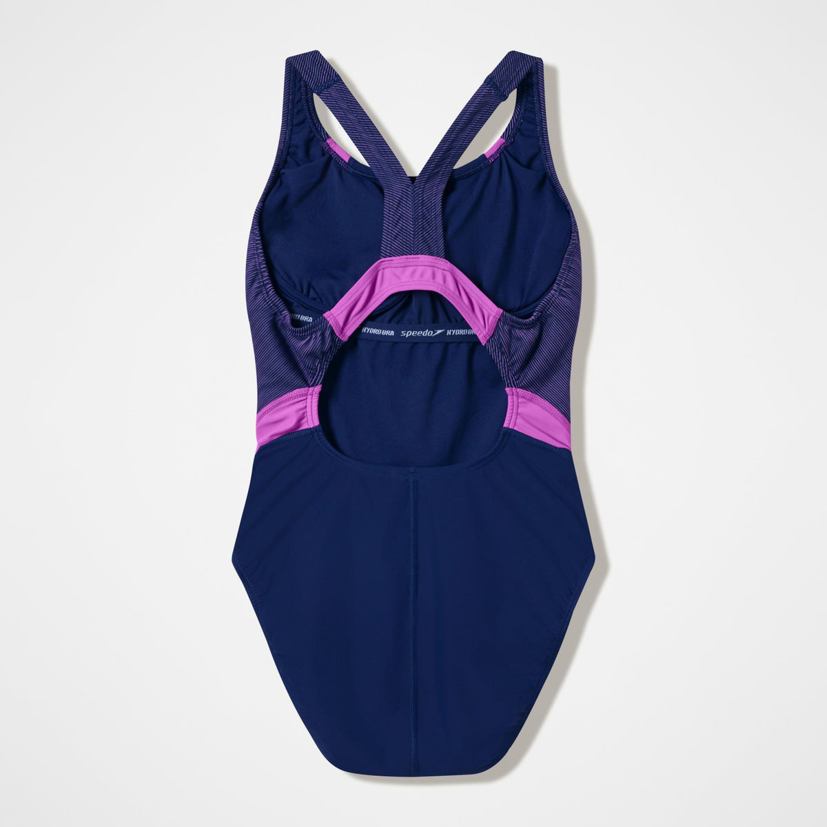 Quantum Rib Splice Swimsuit Navy/Pink | Speedo