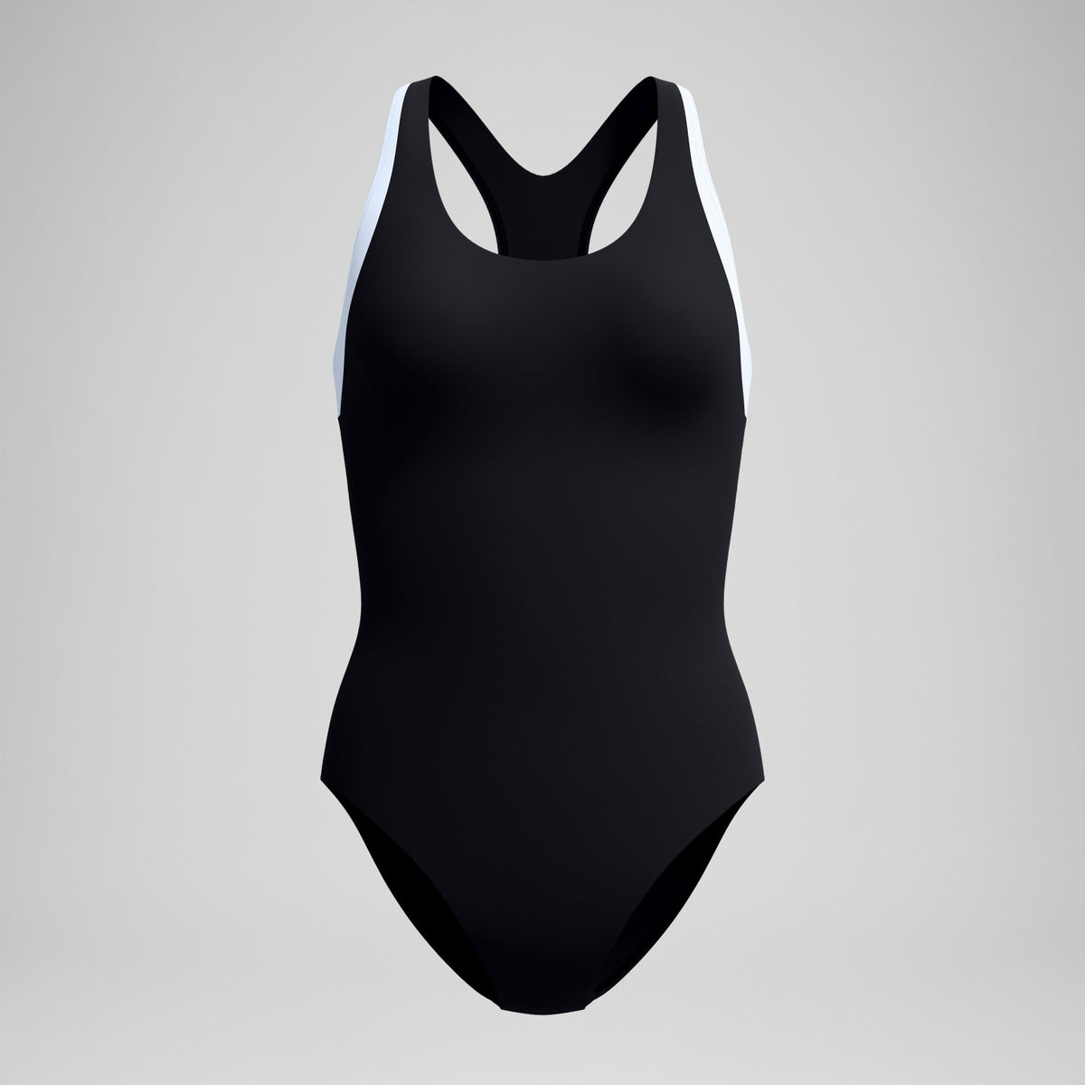 Colourblock Racerback Swimsuit Black/White | Speedo