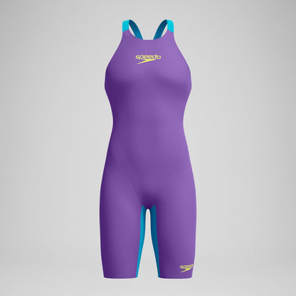 Fastskin LZR Pure Valor 2.0 Closedback Kneeskin Purple/Blue | Speedo