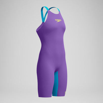 Fastskin LZR Pure Valor 2.0 Closedback Kneeskin Purple/Blue | Speedo