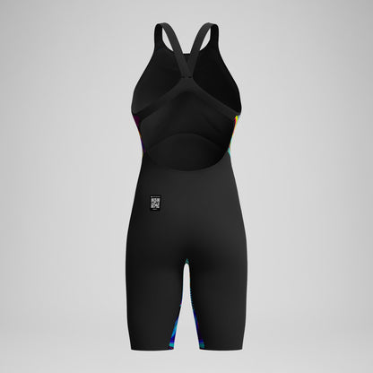 Fastskin LZR Pure Valor 2.0 Openback Kneeskin Black/Red | Speedo
