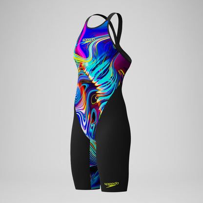 Fastskin LZR Pure Valor 2.0 Openback Kneeskin Black/Red | Speedo