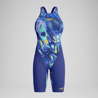 Fastskin LZR Pure Valor 2.0 Openback Kneeskin Blue/Navy | Speedo