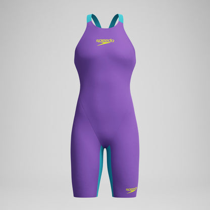 Fastskin LZR Pure Valor 2.0 Openback Kneeskin Purple/Blue | Speedo