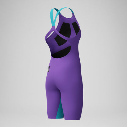 Fastskin LZR Pure Valor 2.0 Openback Kneeskin Purple/Blue | Speedo