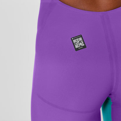 Fastskin LZR Pure Valor 2.0 Openback Kneeskin Purple/Blue | Speedo