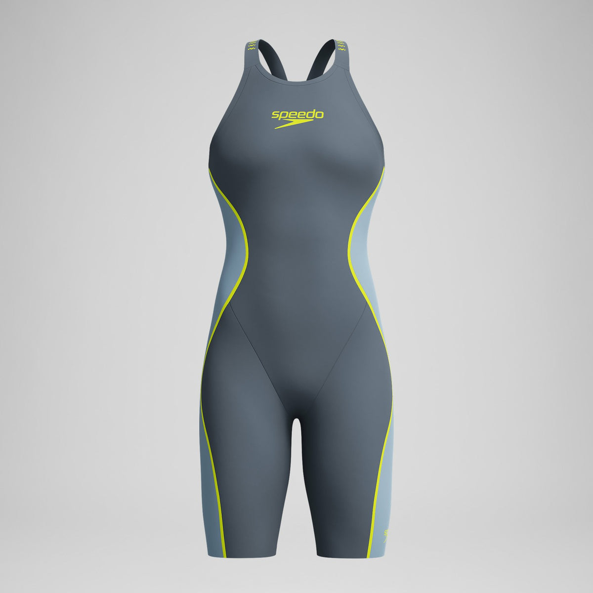 Fastskin LZR Pure Intent 2.0 Closedback Kneeskin Grey/Blue | Speedo