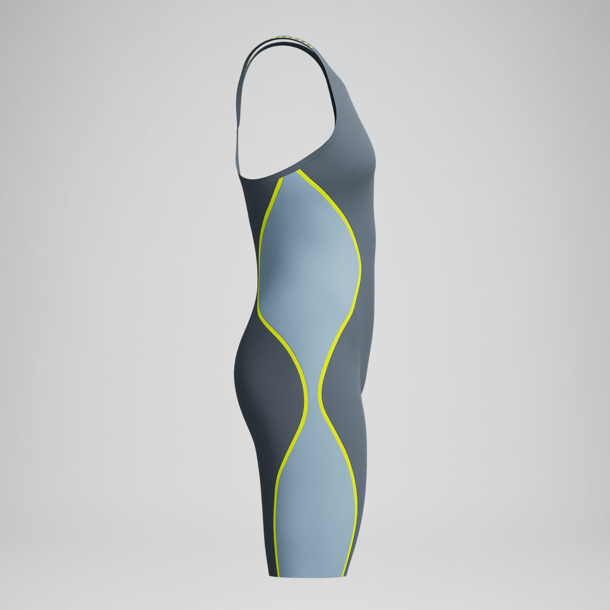 Fastskin LZR Pure Intent 2.0 Closedback Kneeskin Grey/Blue | Speedo