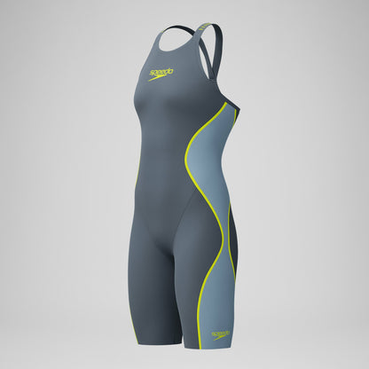 Fastskin LZR Pure Intent 2.0 Closedback Kneeskin Grey/Blue | Speedo