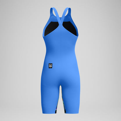Fastskin LZR Pure Valor 2.0 Closedback Kneeskin Blue/Pink | Speedo