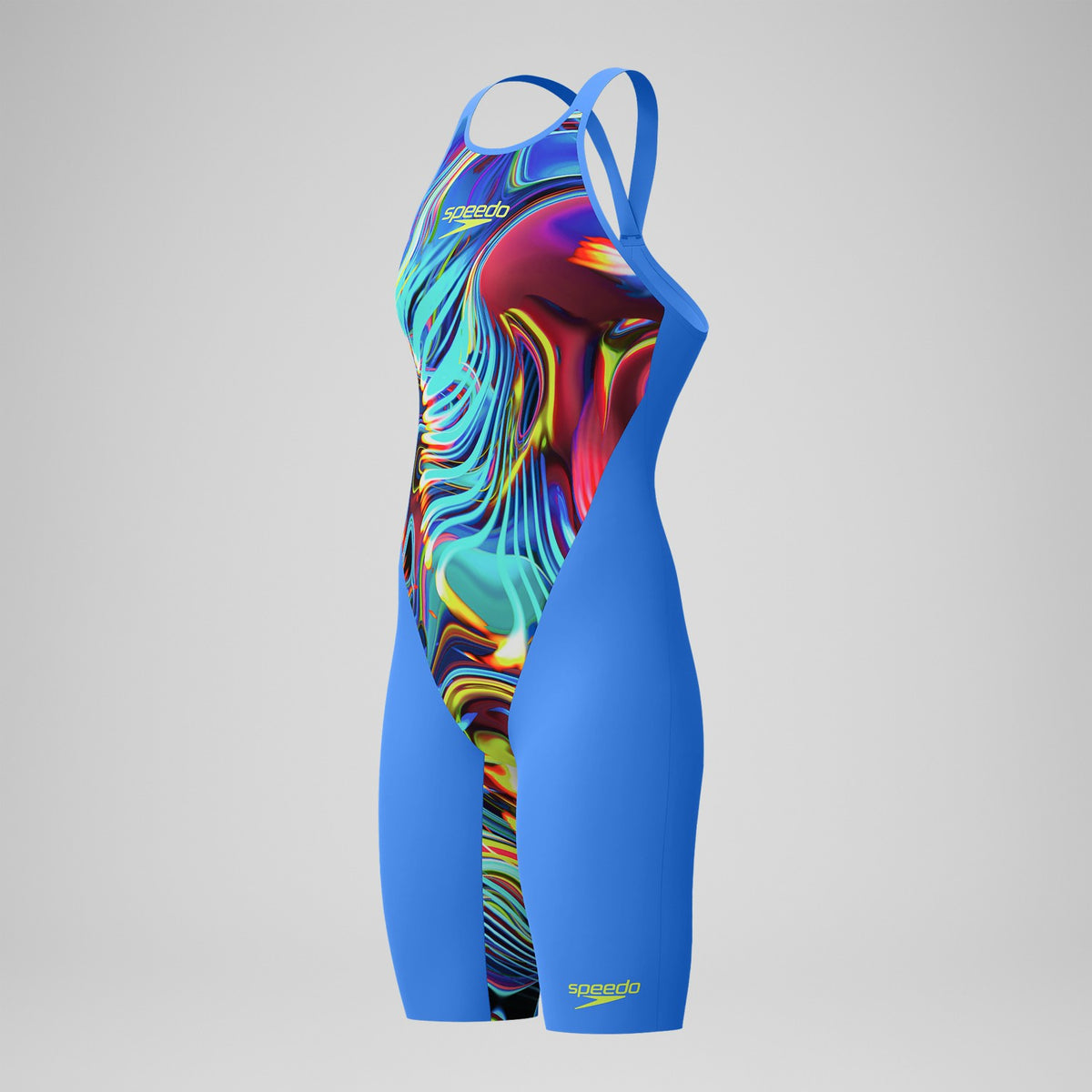 Fastskin LZR Pure Valor 2.0 Closedback Kneeskin Blue/Pink | Speedo