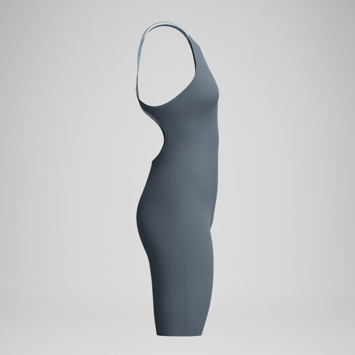 Fastskin LZR Pure Valor 2.0 Openback Kneeskin Grey/Blue | Speedo