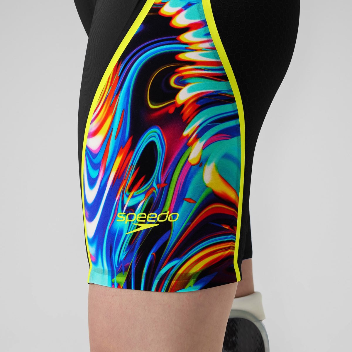 Fastskin LZR Pure Intent 2.0 Openback Kneeskin Black/Yellow | Speedo
