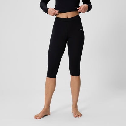 Endurance+ Three Quarter Swim Legging Black | Speedo