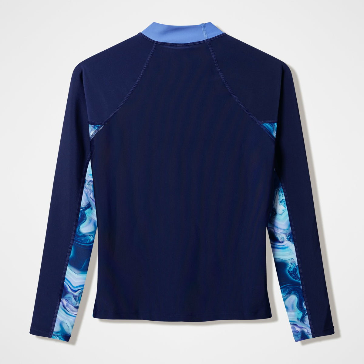 Modern Coverage Printed Long Sleeve Rashguard Navy | Speedo