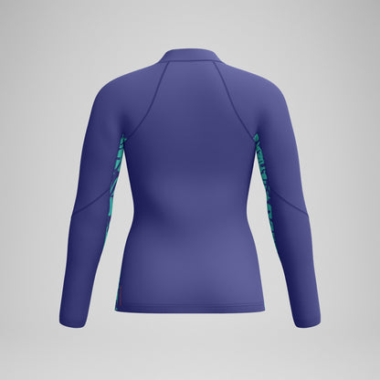 Printed Long Sleeve Rash Top Blue/Green | Speedo