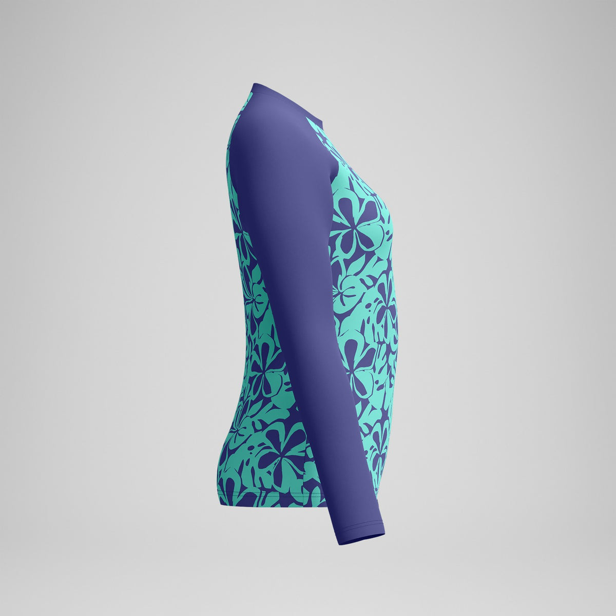 Printed Long Sleeve Rash Top Blue/Green | Speedo